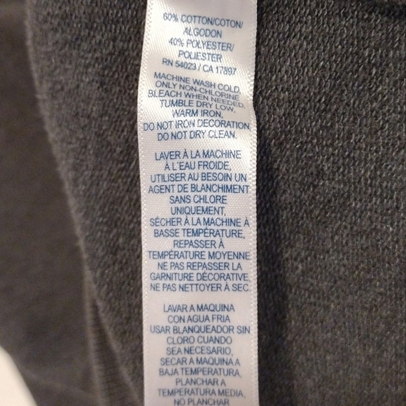 Old Navy - Crew Fall Heather Gray Sweater - Picture 11 of 13